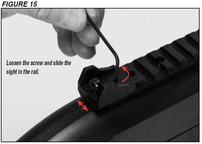 SXP Shotgun Ghost Ring Sight Adjustment Figure 15