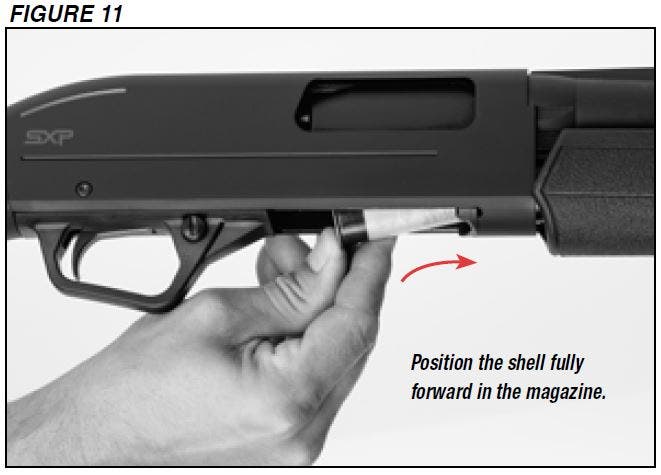SXP Shotgun Loading the Magazine Figure 11