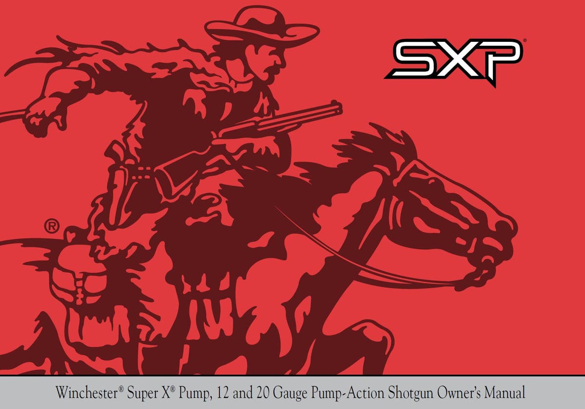 SXP Shotgun Owner's Manual Cover