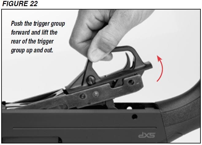 SXP Shotgun Trigger Group Removal Figure 22