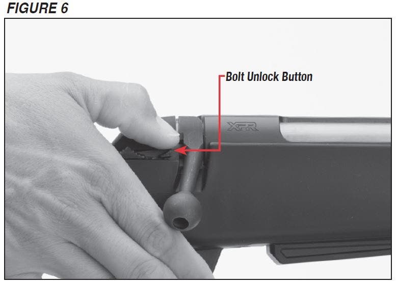 XPR Rifle Bolt Unlock Button Figure 6