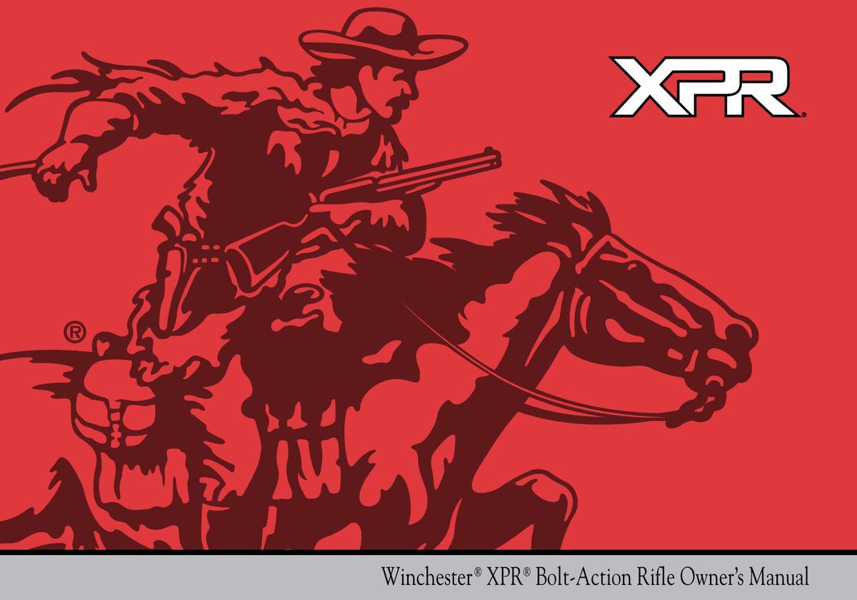 XPR Rifle Owner's Manual Cover