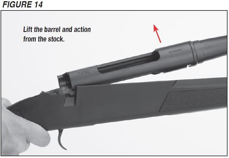 XPR Rifle Lifting the Barrel Out Figure 14