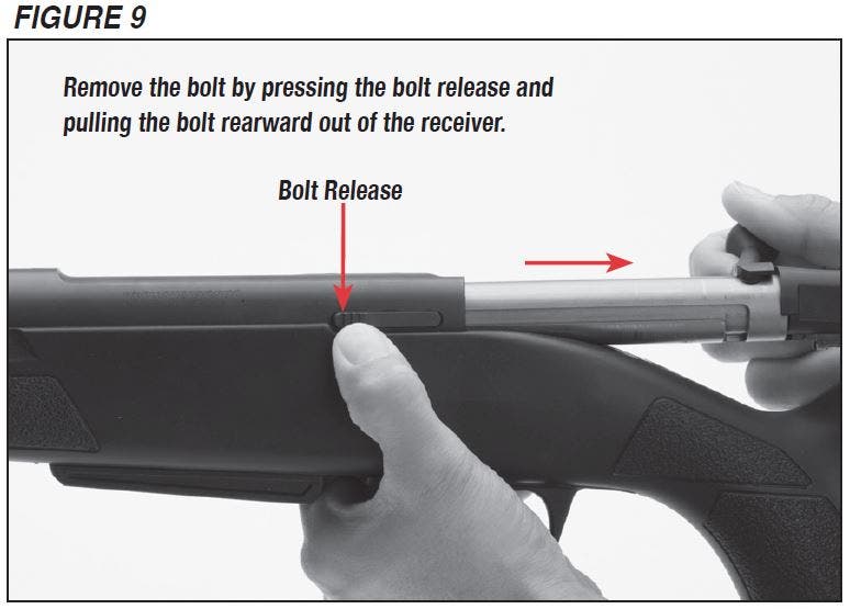 XPR Rifle Removing the Bolt Figure 9
