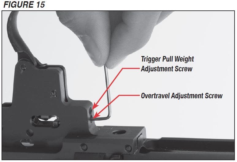 XPR Rifle Trigger Adjustment Figure 15