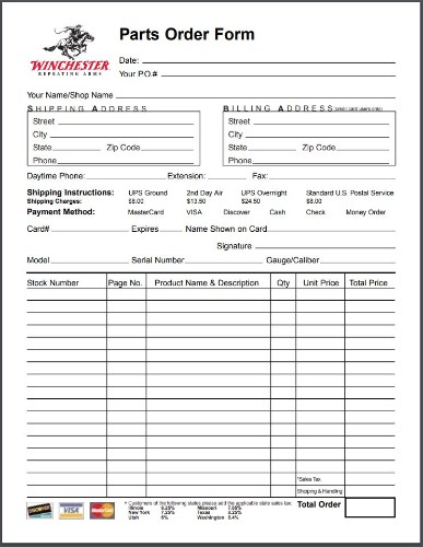 Winchester Parts Lists And Schematics